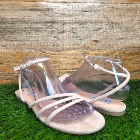 New Nude Jammin Suede Sandal SZ 6.5 - Picture 1 of 10
